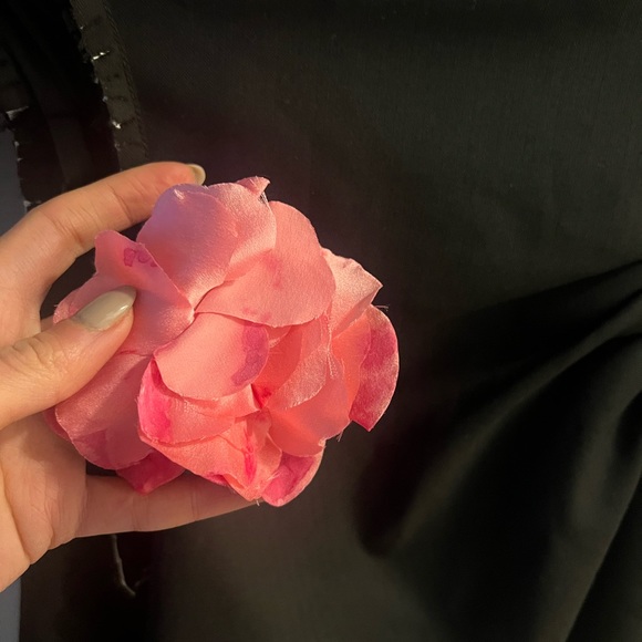 Embellished cutout pinstriped wool mini dress SIZE 36 - Picture 5 of 6